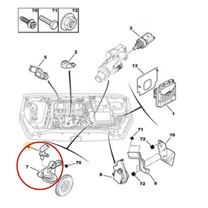 สภาพใหม่ C2 C3 C4เปอโยต์ <span class=keywords><strong>Nemo</strong></span> Peugeot 1007 106 206 207 306 307เซ็นเซอร์ตำแหน่งเพลาข้อเหวี่ยงเซ็นเซอร์อัตโนมัติ1920AW 1920av - Product Image 6