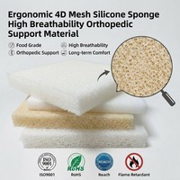 Matériau de soutien orthopédique ergonomique en mousse de silicone 4D à haute respirabilité pour un confort durable