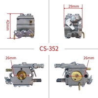 Kit de mise à niveau OEM pour tronçonneuse à essence industrielle DIY, carburateur Walbro CS352 haute performance, 30cc, guide-chaîne 18 pouces, en zinc et aluminium