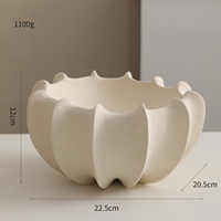Corbeille à fruits en céramique en forme de coquille, style nordique minimaliste, pour salon, table basse, rangement de collations et bonbons