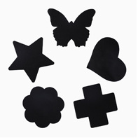 Couvre-mamelons respirants à croix noire jetables ultra-minces pour femmes Pasties adhésifs invisibles Jouets sexy