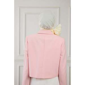 Bufanda de Piel de Algodón Puro Color Marfil - Product Image 1