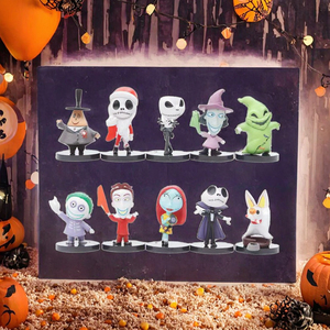 ของขวัญวันฮาโลวีนของตกแต่งรถการ์ตูน PVC แจ็คคริสต์มาส skellington โมเดล Q - Product Image 3