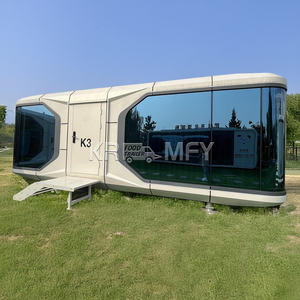 Casa Contenedor Tipo Cápsula Espacial para Camping, Casa Prefabricada Móvil Contemporánea Impermeable, Casa de Huéspedes Móvil para Turismo - Product Image 3