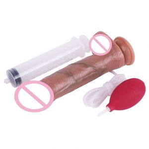 SXXY Realistic Ejaculation Large Realistic <b>Dildo</b> With Sucker Silicone Lifelike Squirting Penis Sex Toys for Women Masturbator - Product Image 5