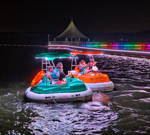 Electric Bumper Boat for Party Cruise and School/Home Use Metal Construction with Battery for Lake/<strong>Sea</strong> Play Three <strong>People</strong> - Product Image 6