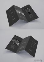 Impression offset de brochures, dépliants et livrets personnalisés en format A3, A4, A5, A6 avec laminage mat tri-plié