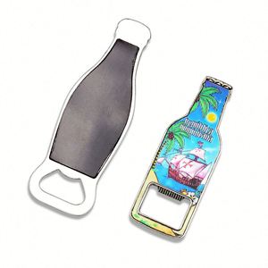 Supplier Custom Shape Stainless Bottle Cards Bottleopener <b>Fridge</b> Magnet With Opener - Product Image 6