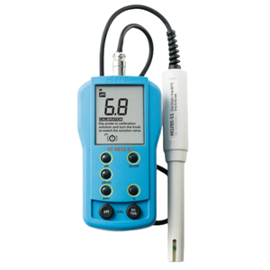 เครื่องวัดค่า pH รุ่นขายดี Hanna Instruments HI-9812-51 ความแม่นยำ 0.1pH ความละเอียด 0.1pH ค่าสูงสุด 14pH +70 องศาเซลเซียส ของแท้ - Product Image 1