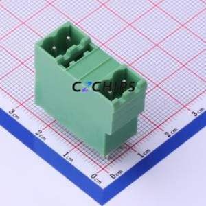 KF2EDGVH-5.0-2*2P Plug-in Terminal Block Through hole,P=5mm Connector Board-to-Board / Socket - Closed 5mm Green Straight Pin - Product Image 1