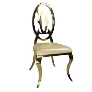 <span class=keywords><strong>Chaise</strong></span> de mariage <span class=keywords><strong>louis</strong></span> en acier inoxydable, mobilier d'hôtel OEM ODM de luxe pour événement - Product Image 1