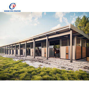 Grange pour ferme d'élevage de bovins Moutons Grange à chèvres Structure en acier préfabriquée Hangar d'élevage de vaches et de chevaux - Product Image 3