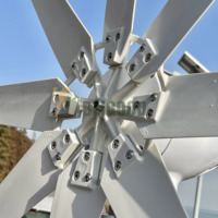 Générateur éolien horizontal à 8 pales, 1000w, 24v