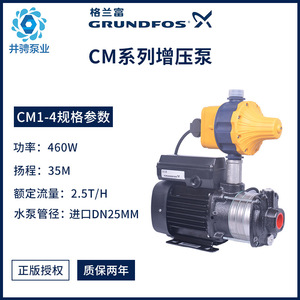 Grundfos Cm1 4 Booster <b>Pump</b> 1 Hp Centrifugal <b>Water</b> <b>Pump</b> For Home Use - Product Image 5