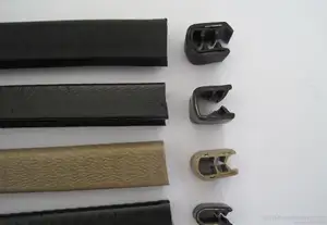 Clip hình chữ U trong PVC mềm với kim loại bên trong cao su niêm phong Dải PVC