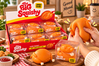 Jouet Squishy Poulet Rôti Géant à Remontée Lente Anti-Stress Sensoriel Fidget à Presser Cadeau Nouveauté OEM ODM Vente en Gros