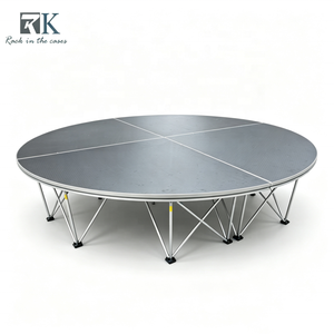 Round <b>Stage</b> Equipment System Aluminum Smart <b>Stage</b> <b>Platform</b> Outdoor <b>Stage</b> <b>Platform</b> Modular <b>Stage</b> Kit for Event Wedding - Product Image 1