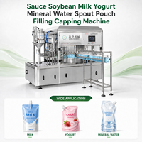 Machine de remplissage et d'emballage automatique de liquides pour sachets souples à bec verseur, sachets à bec verseur, lait, jus, eau, sauces et boissons