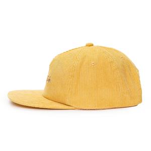 <b>Corduroy</b> 5panel Embroidery Unstructured Snapback <b>Hat</b> Wholesale Custom logo Cap - Product Image 4