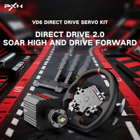 Volant de course de jeu à entraînement direct PXN VD6 en gros, volant de course à 900 degrés pour jeux sur PC