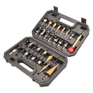 Custom-made 26-Piece Woodworking <b>Drill</b> <b>Bit</b> Set Including Pagoda <b>Drill</b> Chamfering Center Punch Countersunk <b>Drill</b> <b>Bits</b> - Product Image 2