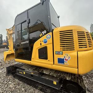 Used Komatsu PC70 Mini Excavator 7 Ton Original <b>Paint</b> No Major Repair Digger - Product Image 1