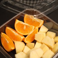 Boîte carrée transparente en PET jetable et écologique pour fruits et légumes, idéale pour l'emballage alimentaire (salades, sushis, sandwichs) - Vente chaude