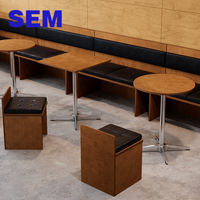 Fabrication sur mesure SEM de tables et chaises en contreplaqué de bouleau de haute qualité pour restaurants, cafés, tables à manger en bois