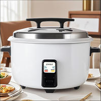 1200W cuiseur à riz commercial 10L en acier inoxydable forme de tambour 6L blanc bleu accessoire tasse à mesurer manuel électrique pot intérieur