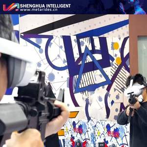 Arena de Realidad Virtual para Juegos, Sistema de Disparos MR/VR, Máquina de Juego Multijugador AR, Respuesta Rápida, <span class=keywords><strong>FPS</strong></span> con Visor de Cabeza, Fibra de Vidrio y Metal, Interior - Product Image 4