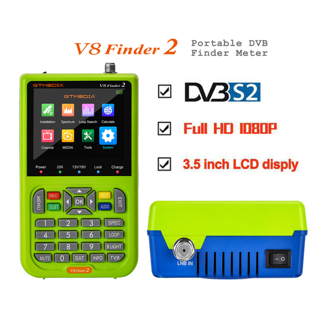 V8 Finder2 DVB-S2 Satellite Meter Satellite Finder better than freesat v8 finder SATLINK WS-6906 6916 ST-5150 ws-6933