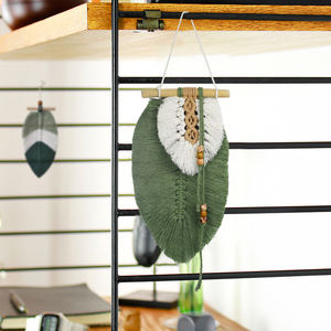 Hand DIY Woven Leaf Tapestry <strong>Macrame</strong> <strong>Kit</strong> with Tutorial <strong>for</strong> <strong>Beginners</strong> Wholesale Crafts Woven <strong>Kit</strong> <strong>for</strong> Home Decoration Wall Hanging - Product Image 5