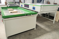 Presse à membrane sous vide automatique pour le travail du bois, fabrication de portes en MDF, formage sous vide, laminage de feuille PVC, 1300*2500mm - Prix