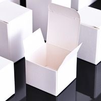 Boîtes en carton rigide blanc écologiques avec logo personnalisé, lamination mate, taille personnalisée pour gloss à lèvres, flacons de parfum, bijoux