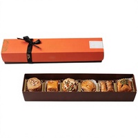 Boîte cadeau de luxe rigide pour baklava avec insert doré, boîte compartimentée, emballage personnalisé pour pâtisseries et desserts du Moyen-Orient pour Ramadan et Aïd