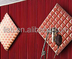Paneles de pared absorbentes de sonido de chapa de gamuza Listi Akupanel Panel de madera de listón acústico para pared y techo - Product Image 3