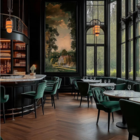 Meubles de salle à manger de restaurant occidental, ensemble de tables et de chaises, design moderne, OEM ODM, style nordique, pour hôtels, restauration, bars, vente en gros