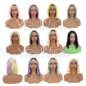 Yeswigs Cheveux Indiens Bruts Vierge <span class=keywords><strong>Courte</strong></span> <span class=keywords><strong>Perruque</strong></span> Bob Cheveux Humains <span class=keywords><strong>Perruque</strong></span> <span class=keywords><strong>Lace</strong></span> Front Bouclée Ondulée Profonde 13X4HD Perruques Frontales en Dentelle pour Femmes Noires - Product Image 5