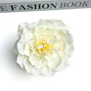 Vente en gros de nouvelles têtes de fleurs de pivoine en soie pour la décoration de gâteaux, fleurs artificielles bon marché - Product Image 5