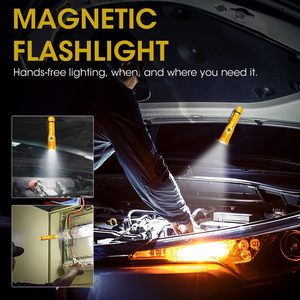 1 cái Dimmable vàng có thể sạc lại dẫn đèn pin lumen cao siêu sáng tầm xa 1500 mét Zoom khẩn cấp không thấm nước từ tính - Product Image 3