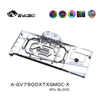 Bykski A-GV7900XTXGMOC-X Blok Air Kartu Grafis RGB Tanpa Kipas untuk GIGABYTE RX 7900 XTX