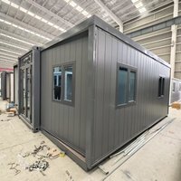 Mobile Préfabriqué Petite Maison Préfabriquée Maison Modulaire Portable Deux Chambres à Coucher 20Ft Conteneur Extensible Maison