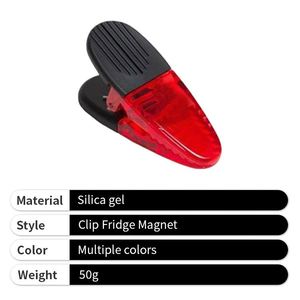 Clip magnétique personnalisé pour sac alimentaire, pince à papier réglable, aimant de réfrigérateur avec logo - Product Image 4
