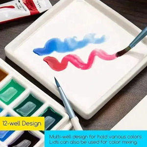 <span class=keywords><strong>Palette</strong></span> <span class=keywords><strong>de</strong></span> <span class=keywords><strong>dessin</strong></span> et d'aquarelle professionnelle MEEDEN pour artistes, avec couvercles - Product Image 5