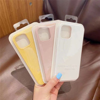 Personnalisation en gros pour Apple 16Promax Étui de téléphone en silicone liquide iPhone 15 Couleur unie Mat Sensation de peau Étui de protection