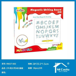 Alfabeto magnetico tavolo da disegno Set giocattolo educativo per i bambini con 276 perline PC materiale plastico EN71 scatola certificata - Product Image 1