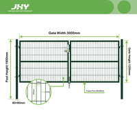 Clôture de sécurité domestique en treillis métallique personnalisable 3x1,2m, couleur au choix, portail de jardin