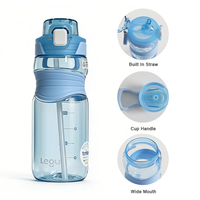 Bouteille Tritan personnalisée de 750 ml sans BPA avec infuseur à fruits, double couvercle, paille et buse, et verrou de sécurité pour le sport, les voyages et les activités de plein air