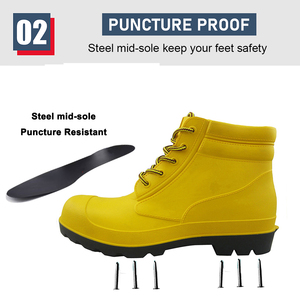 Botas de Lluvia de Seguridad con Punta de Acero, Resistentes al Agua, Aceite y Químicos, Antideslizantes, con Certificación CE, para Hombre - Product Image 5