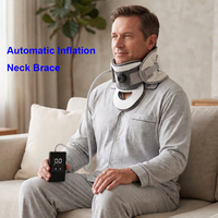 Pompe à air électrique pour étirement du cou, dispositif de traction, support cervical, attelle de menton réglable, collier cervical gonflable pour usage domestique